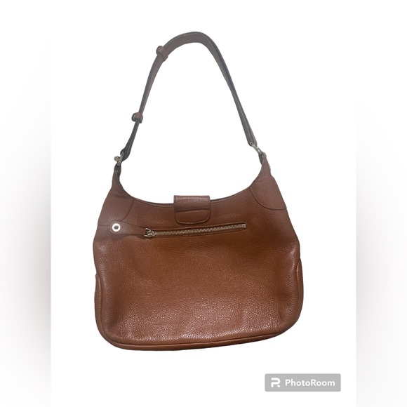 Lamarthe tan shoulder bag handmade with genuine leather - Picture 2 of 2